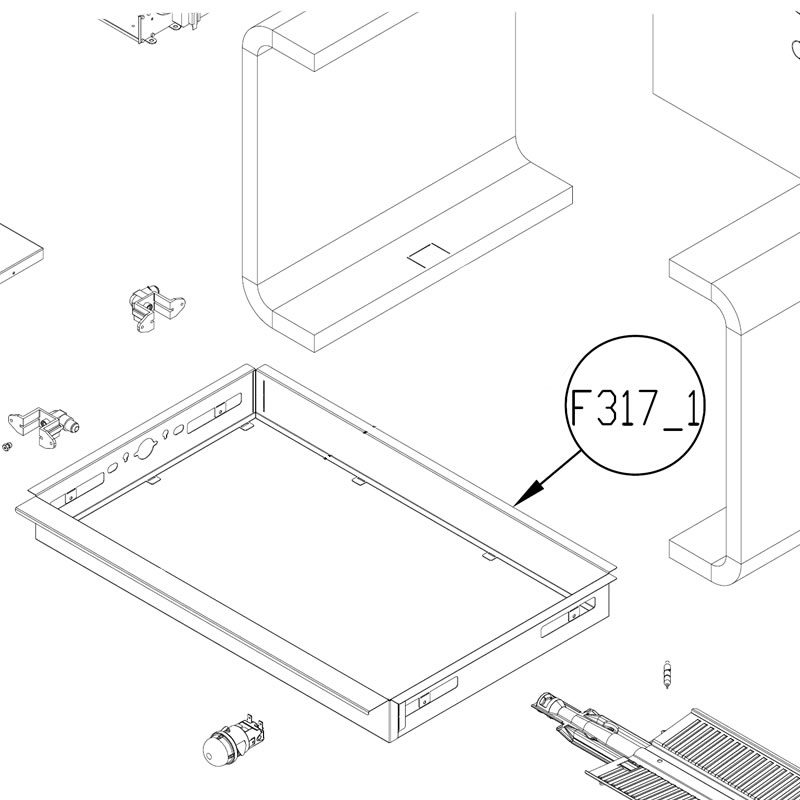 GAS BURNER FRONT PROFILE (F317_1) Superchef